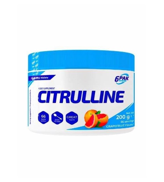 6PAK Citrulline, Grapefruit Flavour - 200 g