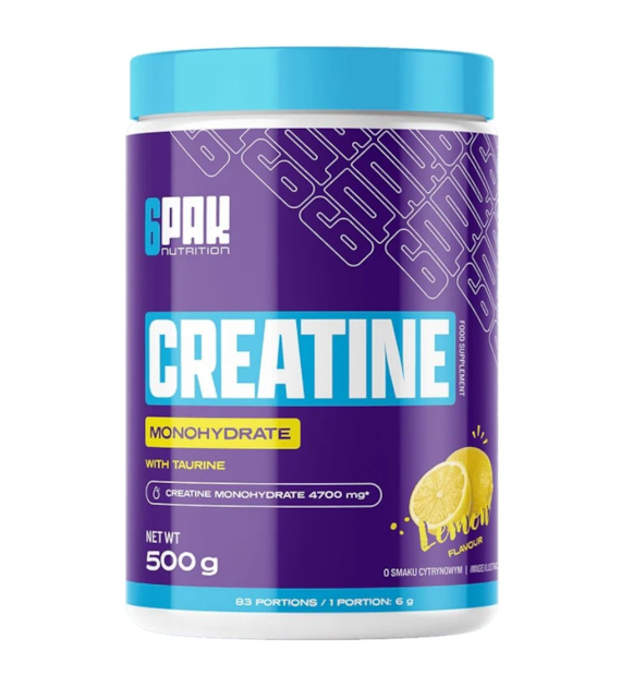 6PAK Monohydrat kreatyny cytrynowy - 500 g