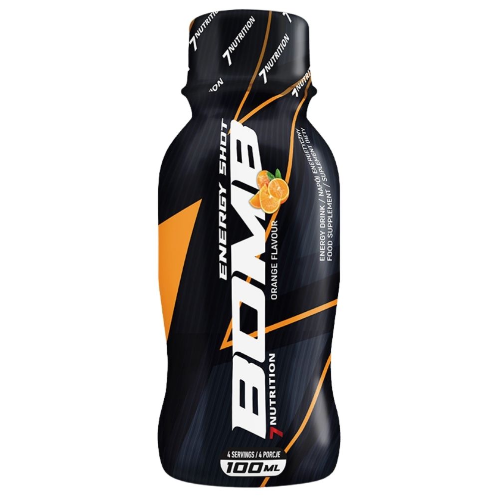 7Nutrition BOMB, Napój energetyczny, pomarańcza - 100 ml
