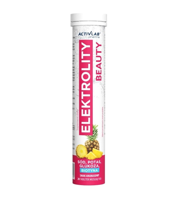Activlab Pharma Elektrolity Beauty, ananas - 20 tabletek musujących
