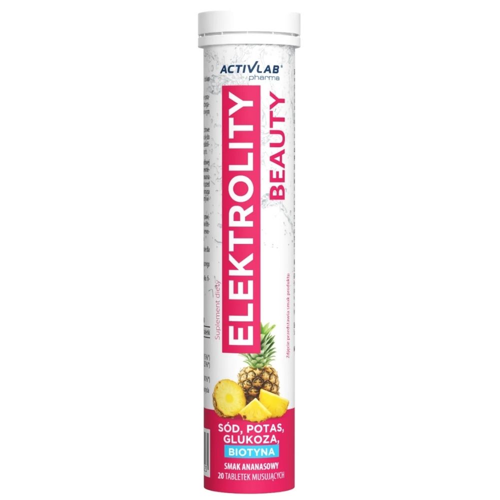 Activlab Pharma Elektrolity Beauty, ananas - 20 tabletek musujących