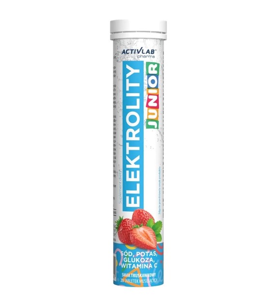 Activlab Pharma Elektrolity Junior, truskawka - 20 tabletek musującycha