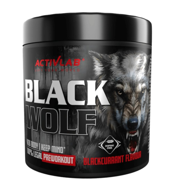 Activlab Black Wolf Przedtreningówka, czarna porzeczka - 300 g