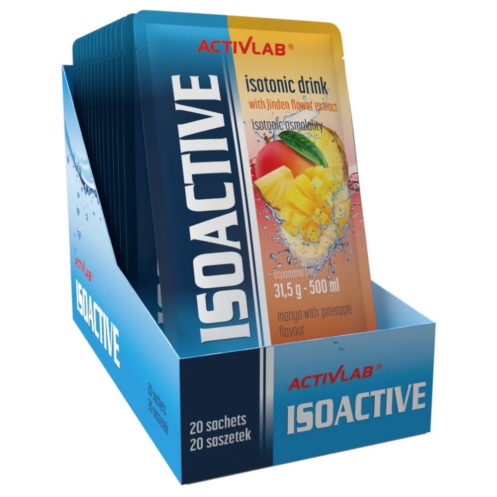Activlab Isoactive Izotonik funkcjonalny z lipą, mango z ananasem - 20 saszetek