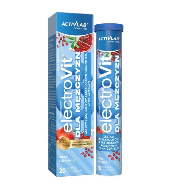 Activlab Pharma ElectroVit dla mężczyzn, granat - 20 tabletek musujących