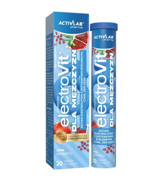 Activlab Pharma ElectroVit dla mężczyzn, granat - 20 tabletek musujących