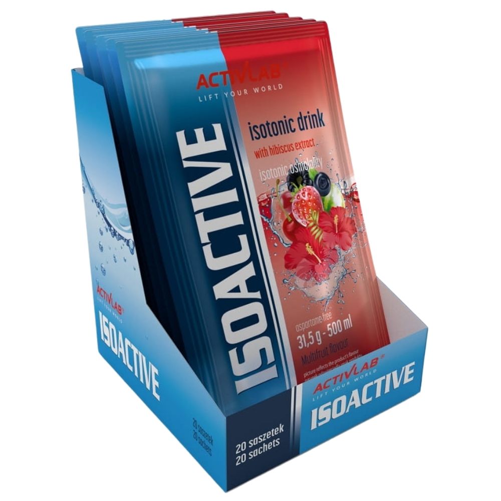 Activlab Isoactive Izotonik funkcjonalny z burakiem, kiwi-granat cooling - 20 saszetek