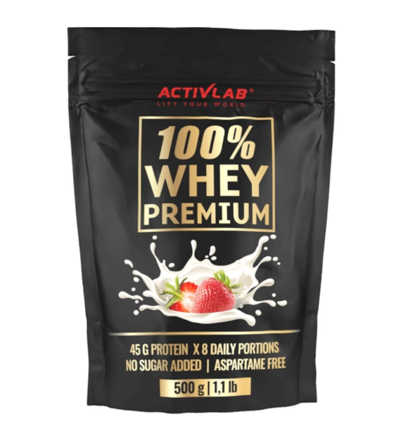 Activlab 100% Whey Premium Odżywka białkowa, truskawka - 500 g