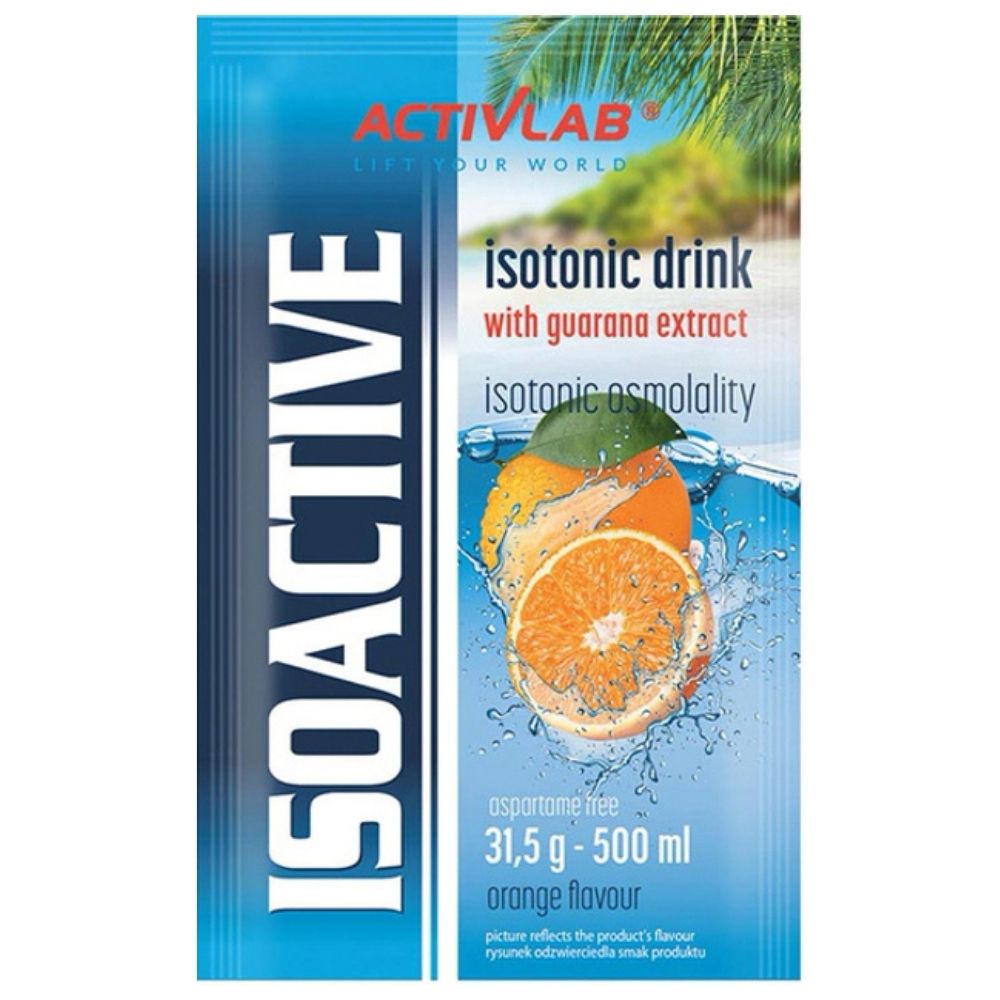 Acticlab Isoactive Izotonik funkcjonalny z guaraną pomarańczowy - 31,5 g