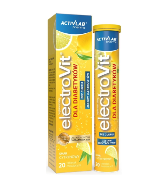 Activlab ElectroVit dla Diabetyków, cytryna - 20 tabletek musujących