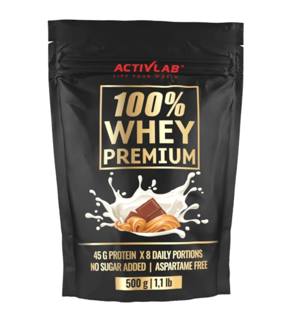 Activlab 100% Whey Premium Odżywka białkowa, masło orzechowe z czekoladą - 500 g