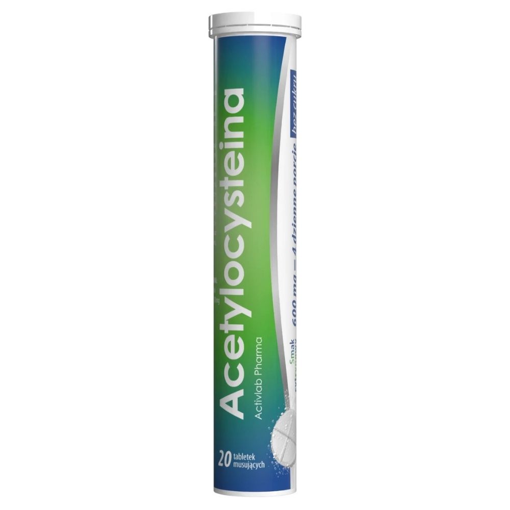 Activlab Pharma Acetylocysteina, cytryna - 20 tabletek musujących