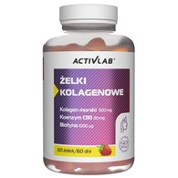 Activlab Żelki Kolagenowe, truskawka - 60 sztuk