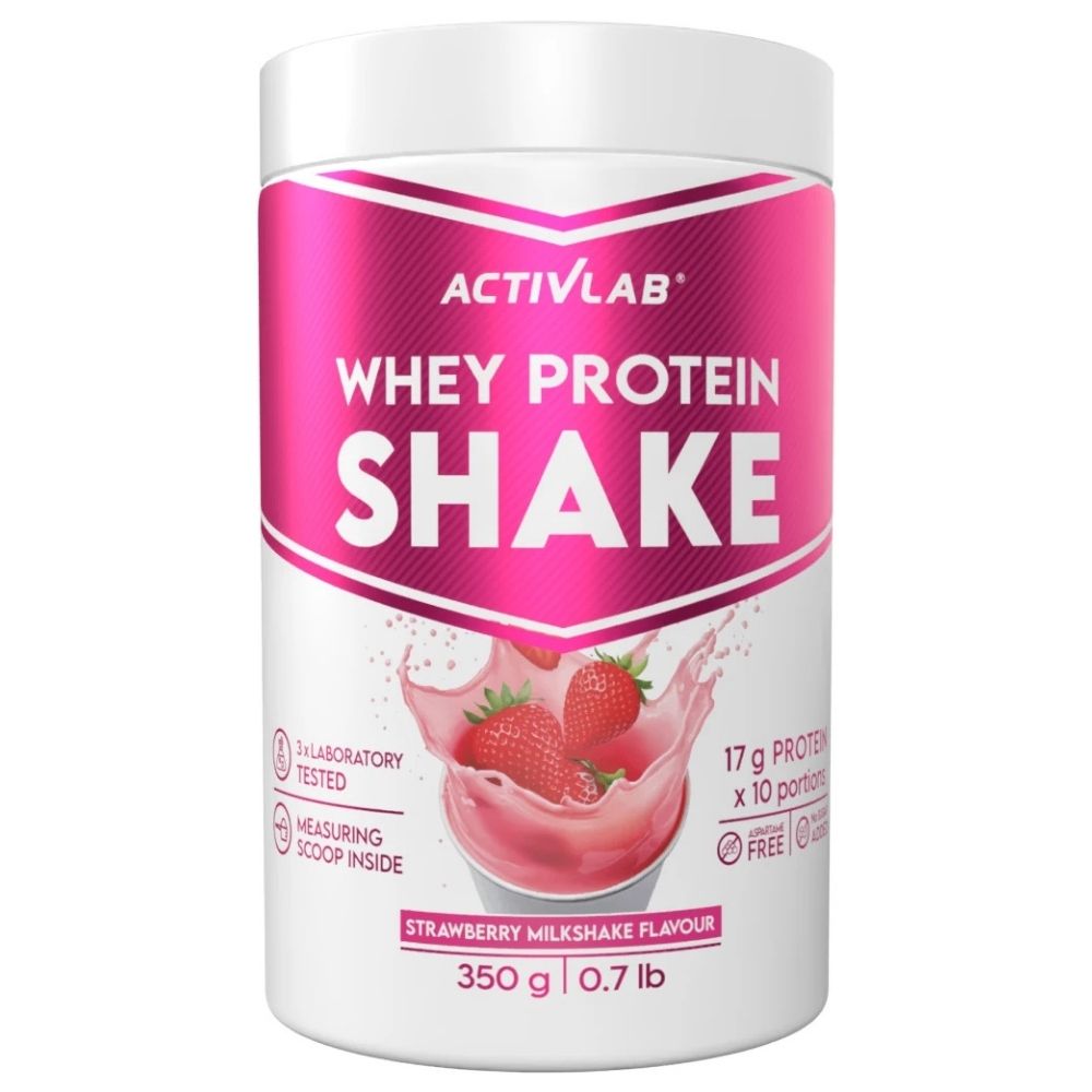 Activlab Whey Protein Shake, truskawkowy koktajl mleczny - 350 g