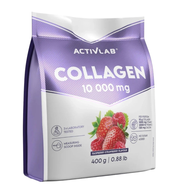 Activlab Collagen 10 000 mg, malina truskawka - 400 g