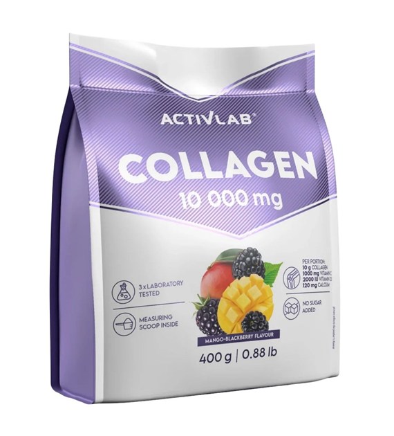 Activlab Collagen 10 000 mg, mango-jeżyna - 400 g