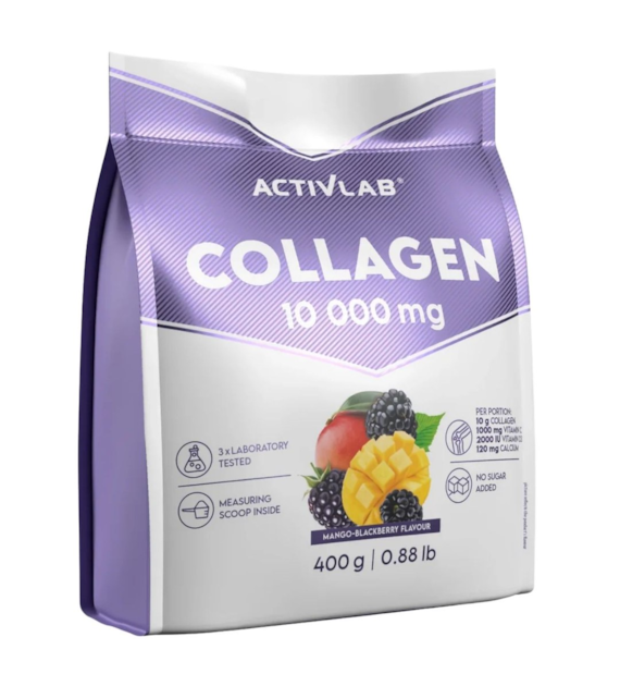 Activlab Collagen 10 000 mg, mango-jeżyna - 400 g