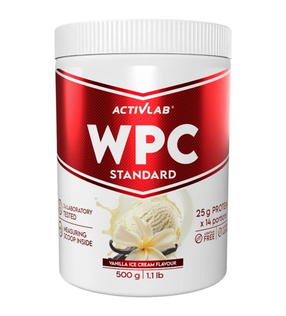 Activlab WPC Standard Koncentrat białka serwatkowego, lody waniliowe - 500 g