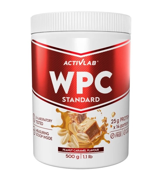 Activlab WPC Standard Koncentrat białka serwatkowego, orzech-karmel - 500 g