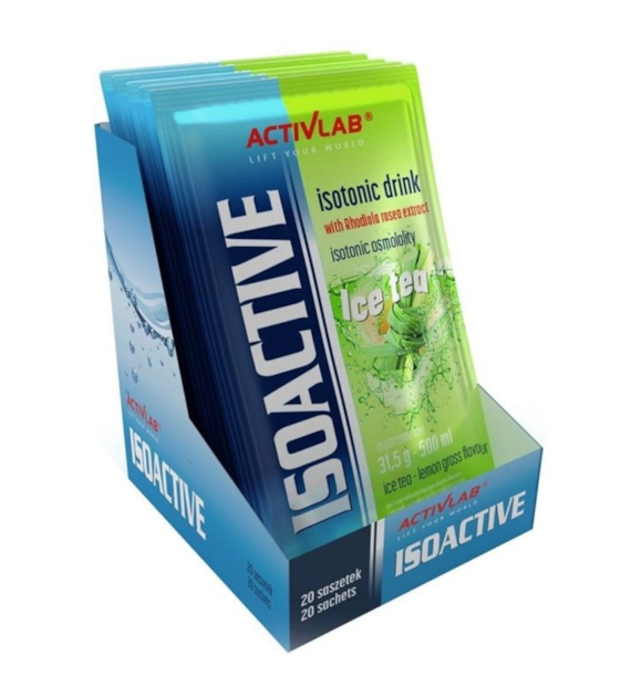 Activlab Isoactive Izotonik funkcjonalny z Rhodiola, herbata z trawą cytrynową - 20 saszetek