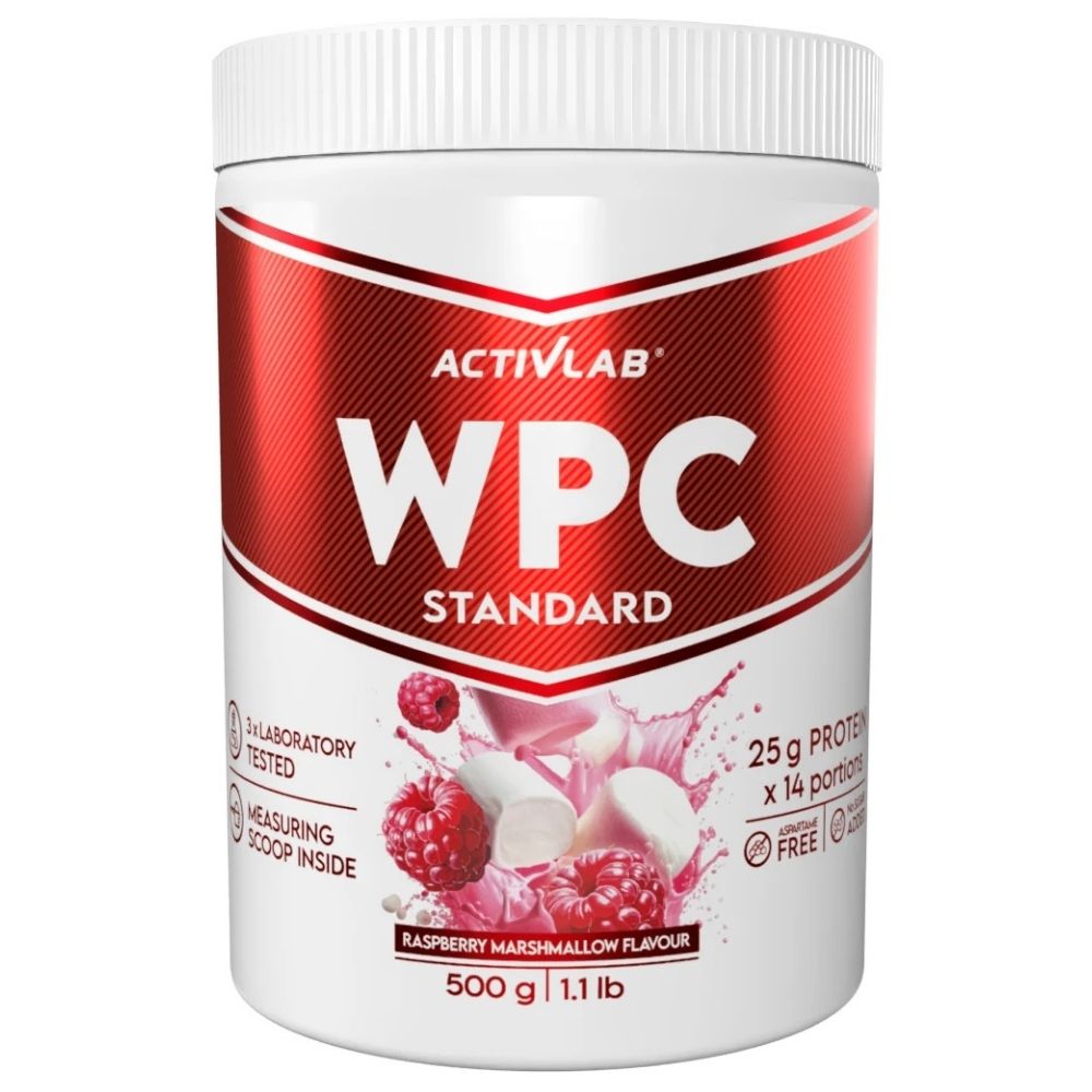 Activlab WPC Standard Koncentrat białka serwatkowego, pianka malinowa - 500 g