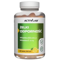Activlab Żelki Odporność, cytryna - 60 sztuk