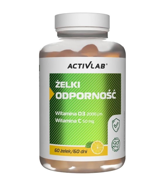 Activlab Żelki Odporność, cytryna - 60 sztuk