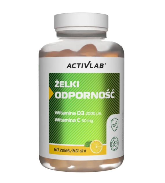 Activlab Żelki Odporność, cytryna - 60 sztuk