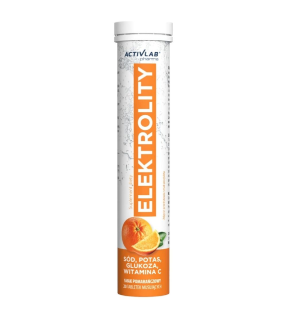 Activlab Pharma Elektrolity, pomarańcza - 20 tabletek musujących