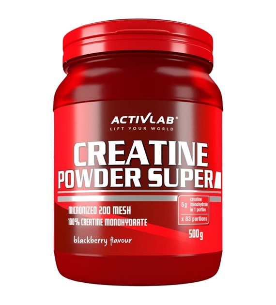 Activlab Monohydrat kreatyny 5000 mg, czarna porzeczka - 500 g