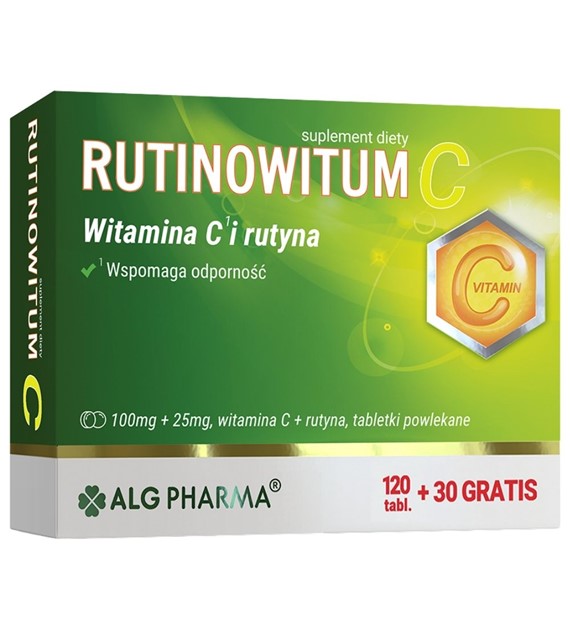 ALG Pharma Rutinowitum C, Witamina C i rutyna - 150 tabletek