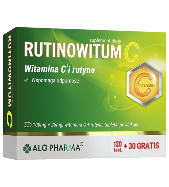 ALG Pharma Rutinowitum C, Witamina C i rutyna - 150 tabletek