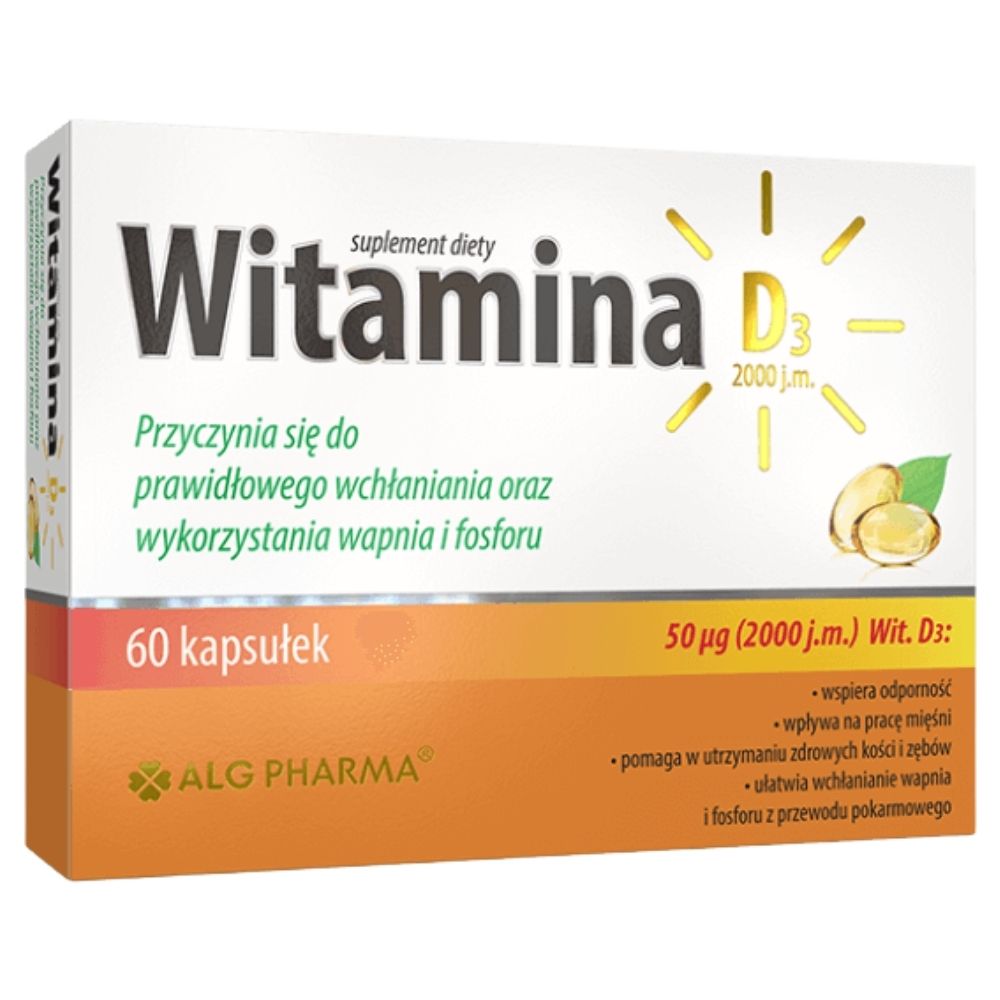 ALG Pharma Witamina D3 2000 IU - 60 kapsułek