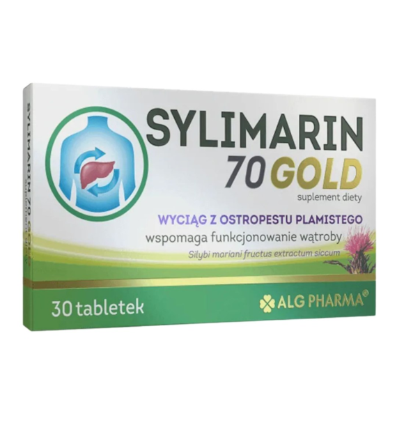 ALG Pharma Sylimarin 70mg Gold - 30 tabletek