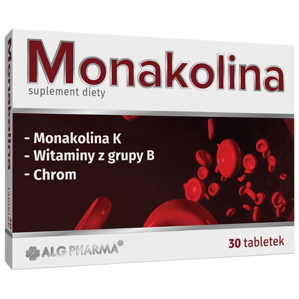 ALG Pharma Monakolina + Witaminy B + Chrom - 30 tabletek