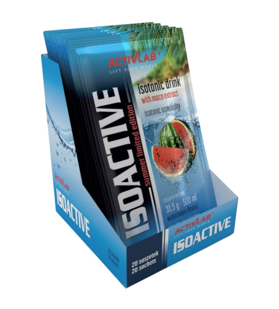Activlab Isoactive Izotonik funkcjonalny z Maca, arbuz - 20 saszetek