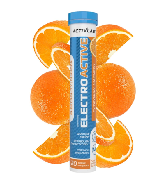Activlab Electroactive, pomarańcza - 20 tabletek musujących