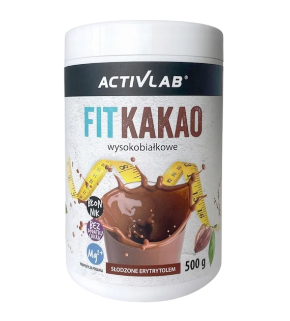 Activlab Super napój Fit Kakao wysokobiałkowe z magnezem - 500 g