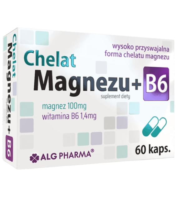 ALG Pharma Chelat Magnezu + B6 - 60 kapsułek