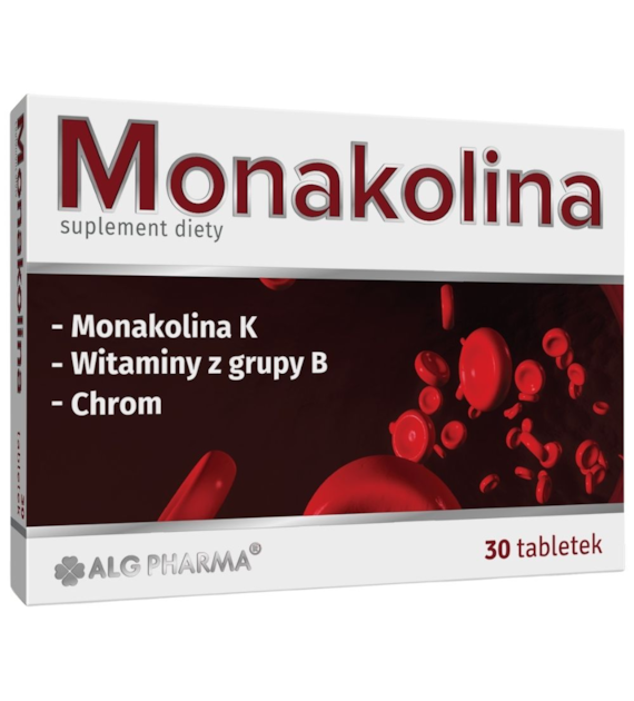 ALG Pharma Monakolina + Witaminy B + Chrom - 30 tabletek