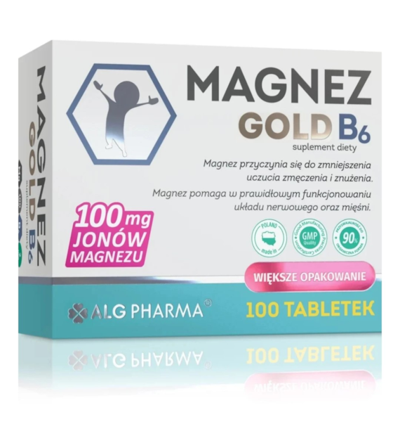 ALG Pharma Magnez Gold B6 - 100 tabletek