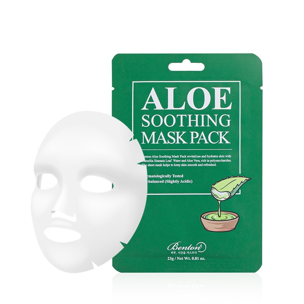 Benton Maseczki w płachcie z aloesem Aloe Soothing Mask - 1 sztuk