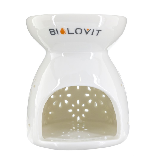 Bilovit Ceramiczny kominek zapachowy do olejków eterycznych - biały