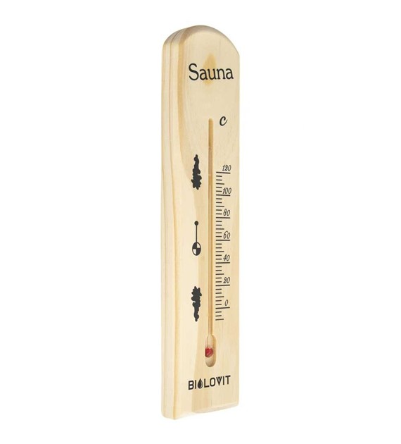 Bilovit Pine Sauna Thermometer - up to 120 degrees Celsius