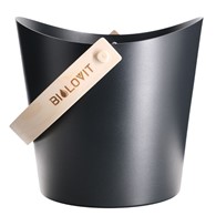 Bilovit Aluminiowe wiadro do sauny czarne - 7 litrów