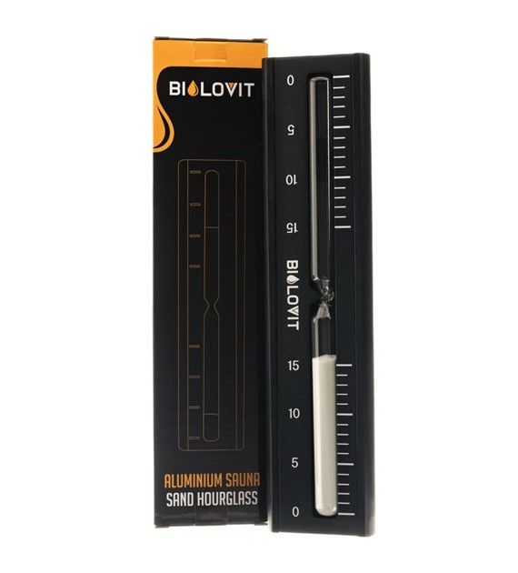 Bilovit Aluminiowa klepsydra do sauny czarna