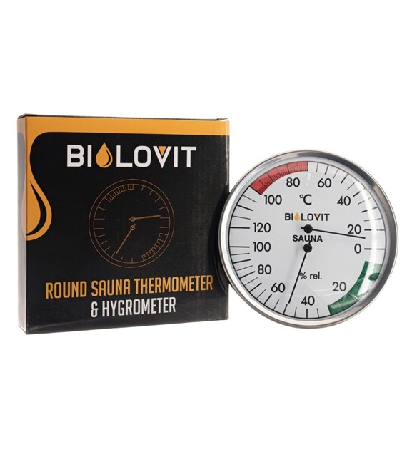 Bilovit Okrągły termometr z higrometrem do sauny