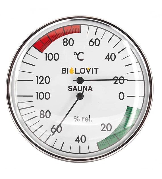 Bilovit Okrągły termometr z higrometrem do sauny