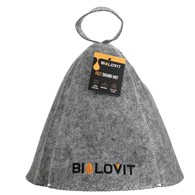 Bilovit Czapka do sauny filcowa szara