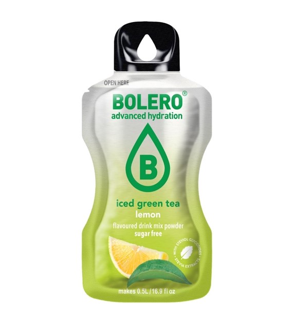 Bolero Instant Drink Iced Green Tea Lemon (zielona mrożona herbata cytrynowa) - 3 g